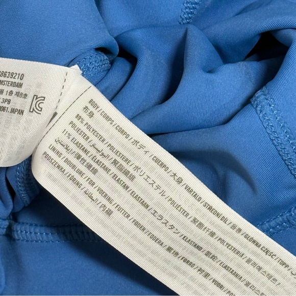 Abercrombie Wide Strap Traveler Mini Dress V-Neck Blue Size Medium TALL NWT - Picture 10 of 11